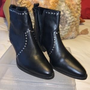 Black studded booties! size 8.5, never worn.
